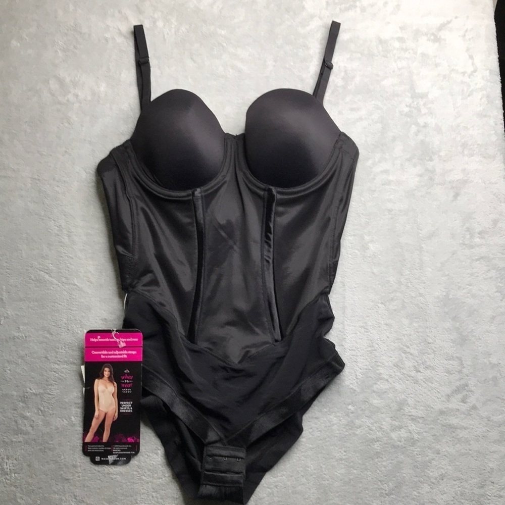 Maidenform Firm Control Shapewear Easy-Up Shaper Black New